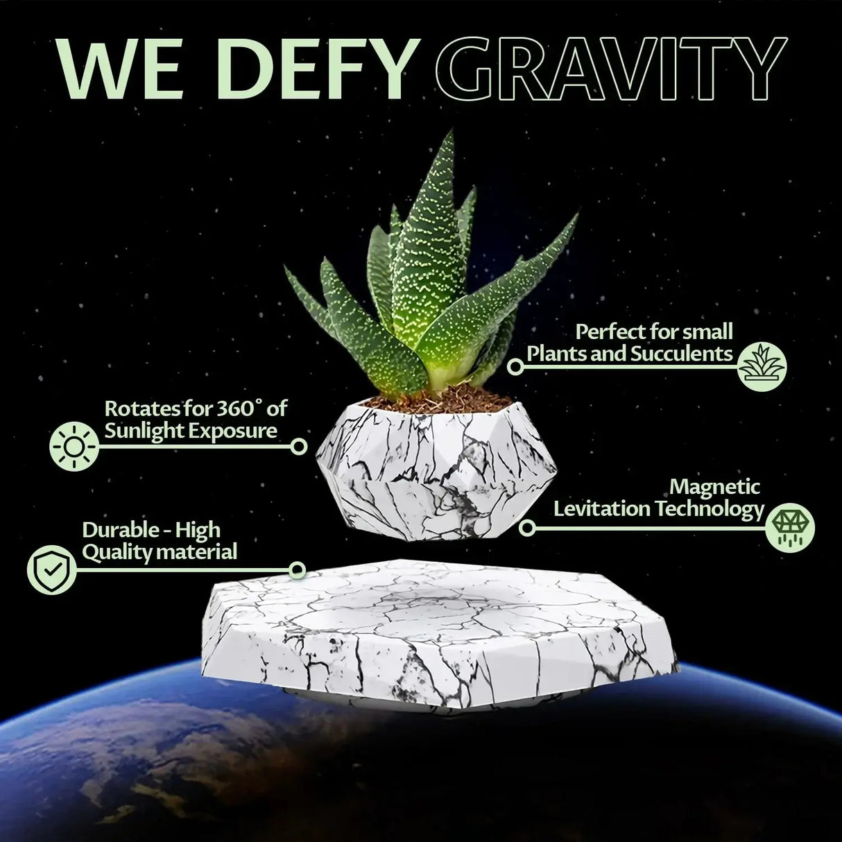 Carvallo – Lyxig Flytande Blomkruka med Geometrisk Elegans Carvallo