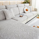 Blommig Sammet Stretch Hela Wrap Soffskydd Sofföverdrag Carvallo