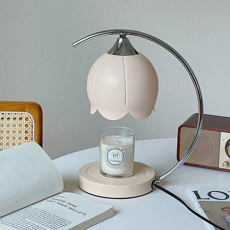 Bordslampa med ljusvaxsmältare Carvallo