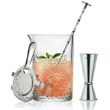 Cocktailset med Blandningsglas – 4-delars Mixologiset för Drinkar & Hemmabar Hemnix