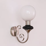 Fransk Retro Glas 1-Ljus Vägglampa Carvallo