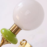 Fransk Retro Glas 1-Ljus Vägglampa Carvallo