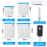 Set med 10 återanvändbara vakuumförvaringspåsar – Lufttäta matförslutare för långvarig färskhet MILA Sverige