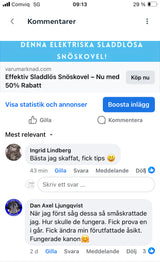 Sladdlös Elektrisk Snöskovel-VaruZ-Hemnix