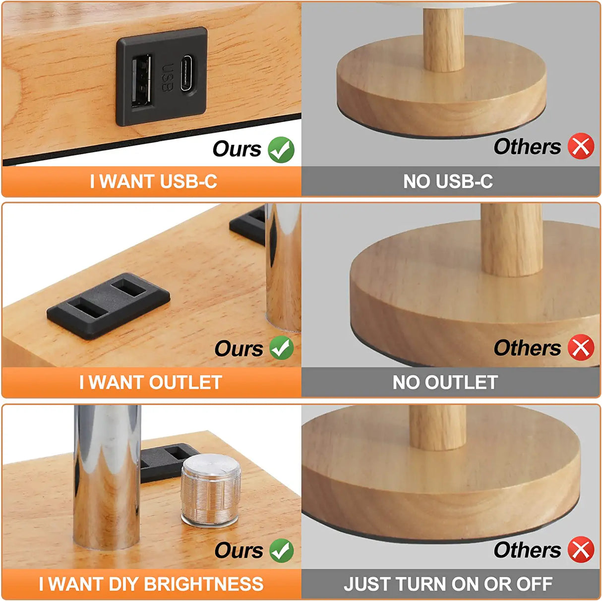 Bordslampa med högtalare och trådlös laddare Carvallo