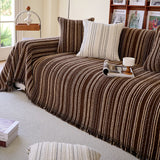 Årsbädd Striped Tassels Chenille Hållbar Sofföverdrag Carvallo