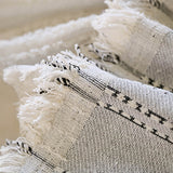 Årsbädd Striped Tassels Chenille Hållbar Sofföverdrag Carvallo