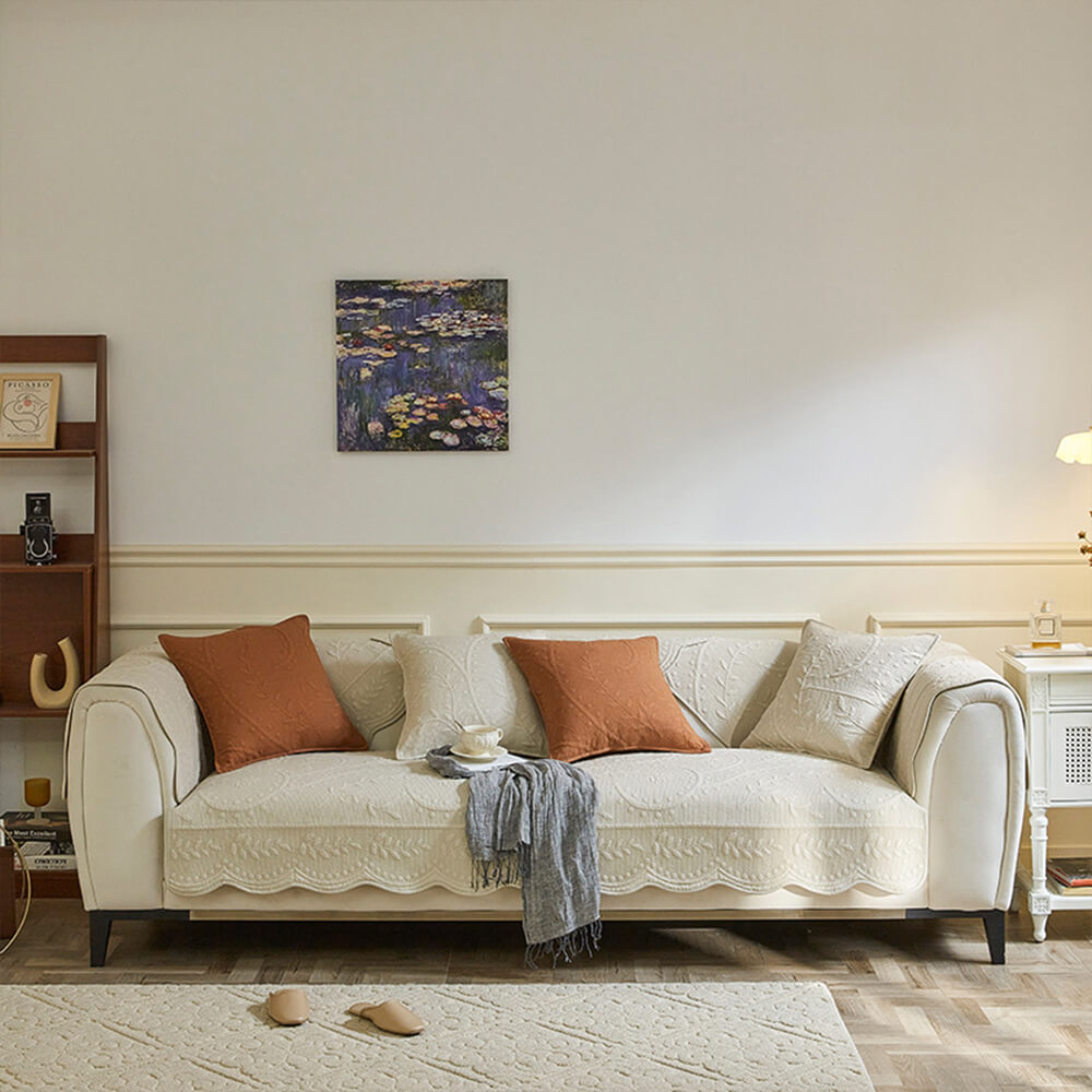 Boho Vävd Texturerad Bomull Andningsbar Sofföverdrag 70x70cm Carvallo