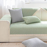 Houndstooth-mönster Elegant Fringed Mjuk Bomulls-linne Sofföverdrag Carvallo