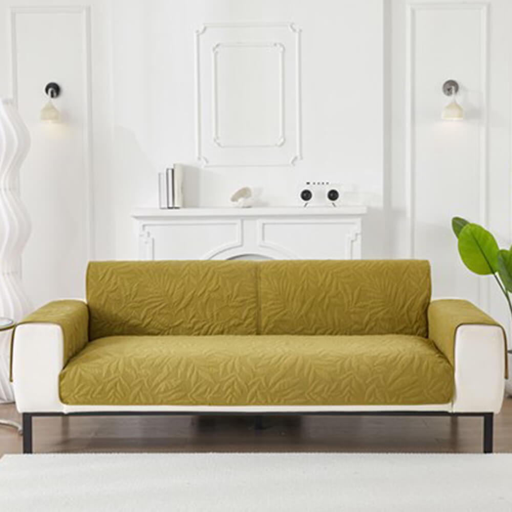 Bladmönster Ultra-mjuk Vattentålig Halkfri Sofföverdrag Carvallo