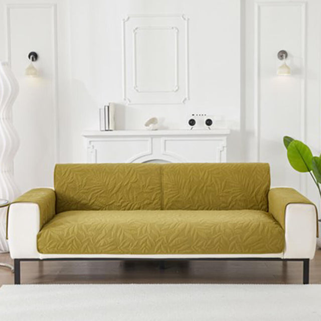 Bladmönster Ultra-mjuk Vattentålig Halkfri Sofföverdrag Carvallo