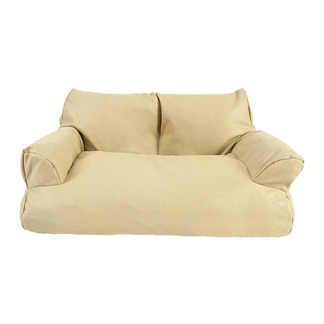 Faux läder anti-rep cozy hundsoffa säng med komfort Carvallo