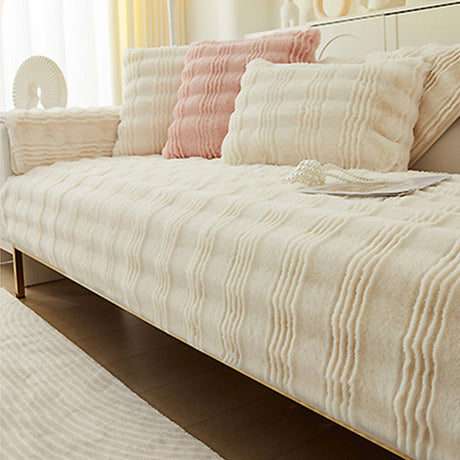 Modern Bekväm Falsk Kaninpäls Anti-Slip Soffa Täcke Carvallo