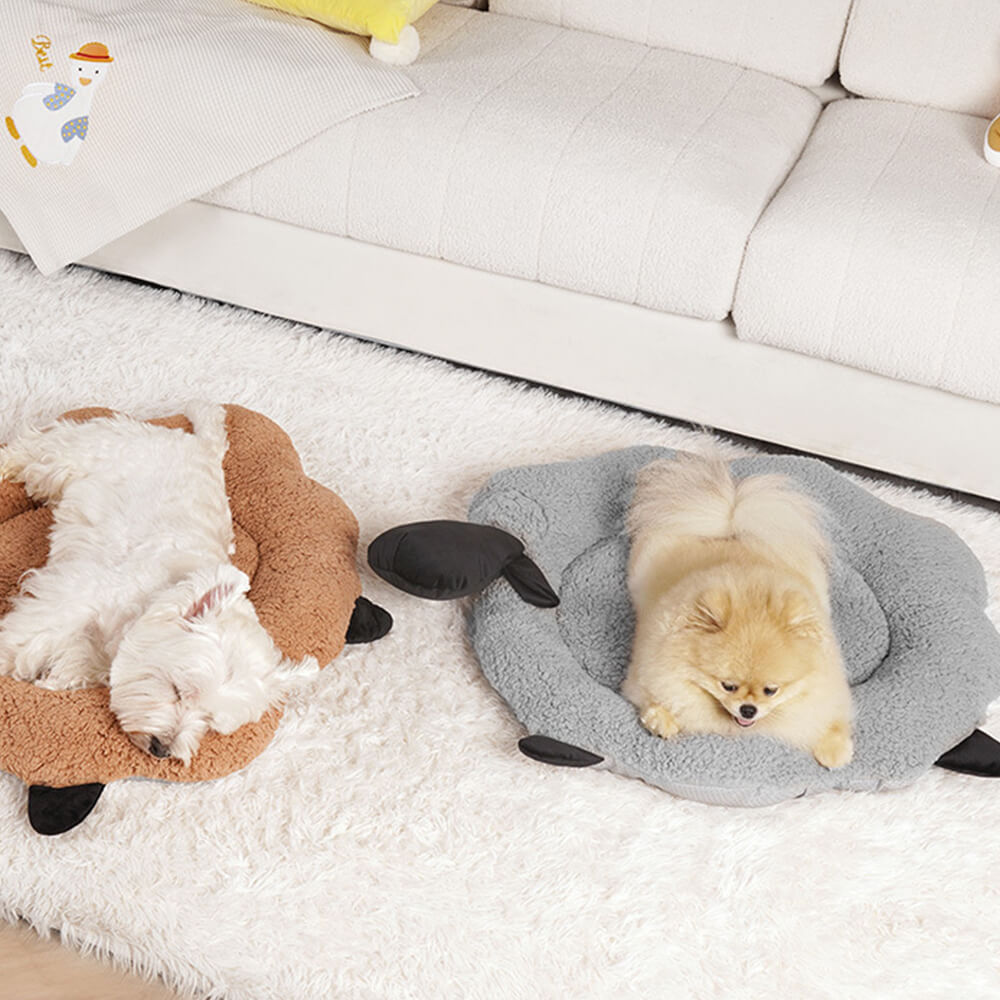 Fårformad Plush Pet Bed Mysig Lekfull Ultra-Mjuk Bomull Sammet Carvallo