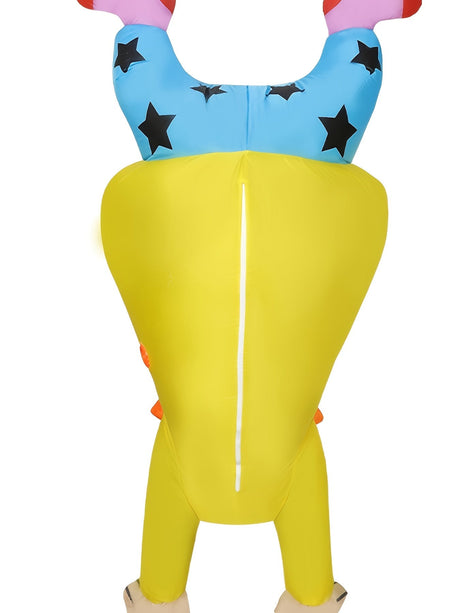 Uppblåsbar clownkostym för vuxna - Rolig Halloween- och festoutfit MILA Sverige