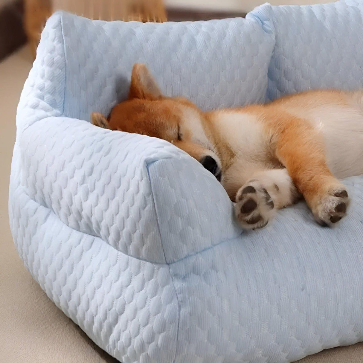 FurryNest Bed - Bekvämt och Tvättbart Varmt Plyschdjursäng Carvallo