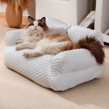 FurryNest Bed - Bekvämt och Tvättbart Varmt Plyschdjursäng Carvallo