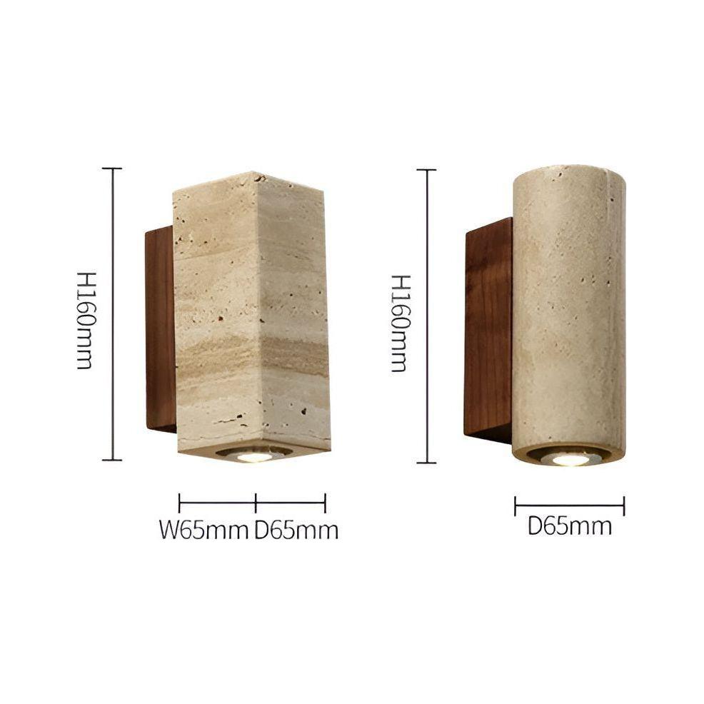 LED MarbleScape - Wabi Sabi LED-vägglampa med japansk design Carvallo