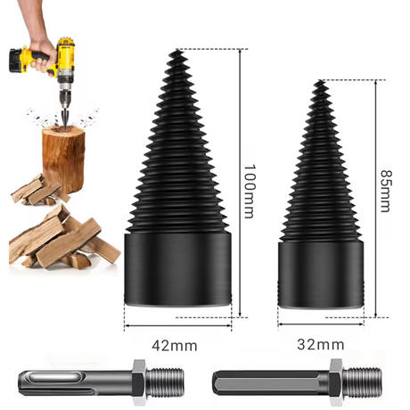 VedKlyv™: Universal Bits för Borrmaskin-VaruZ-Liten 32 mm - rund form-Hemnix