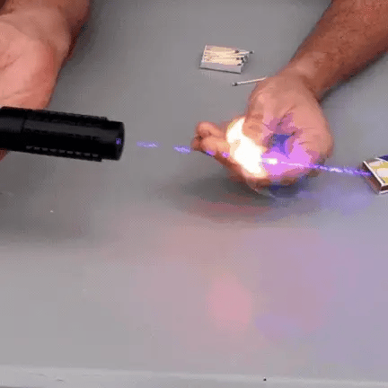 RoyaleGlow Burning Blue Högkraft Tactical Laser Fackla Carvallo