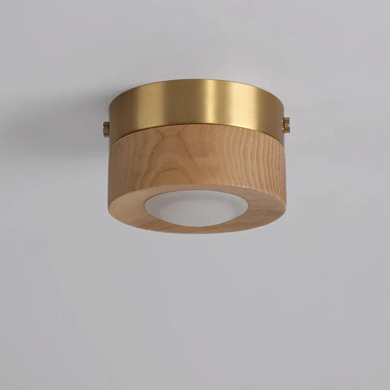 WoodAura - Valnöts Taklampa med LED Spotlight Carvallo