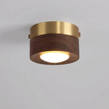 WoodAura - Valnöts Taklampa med LED Spotlight Carvallo
