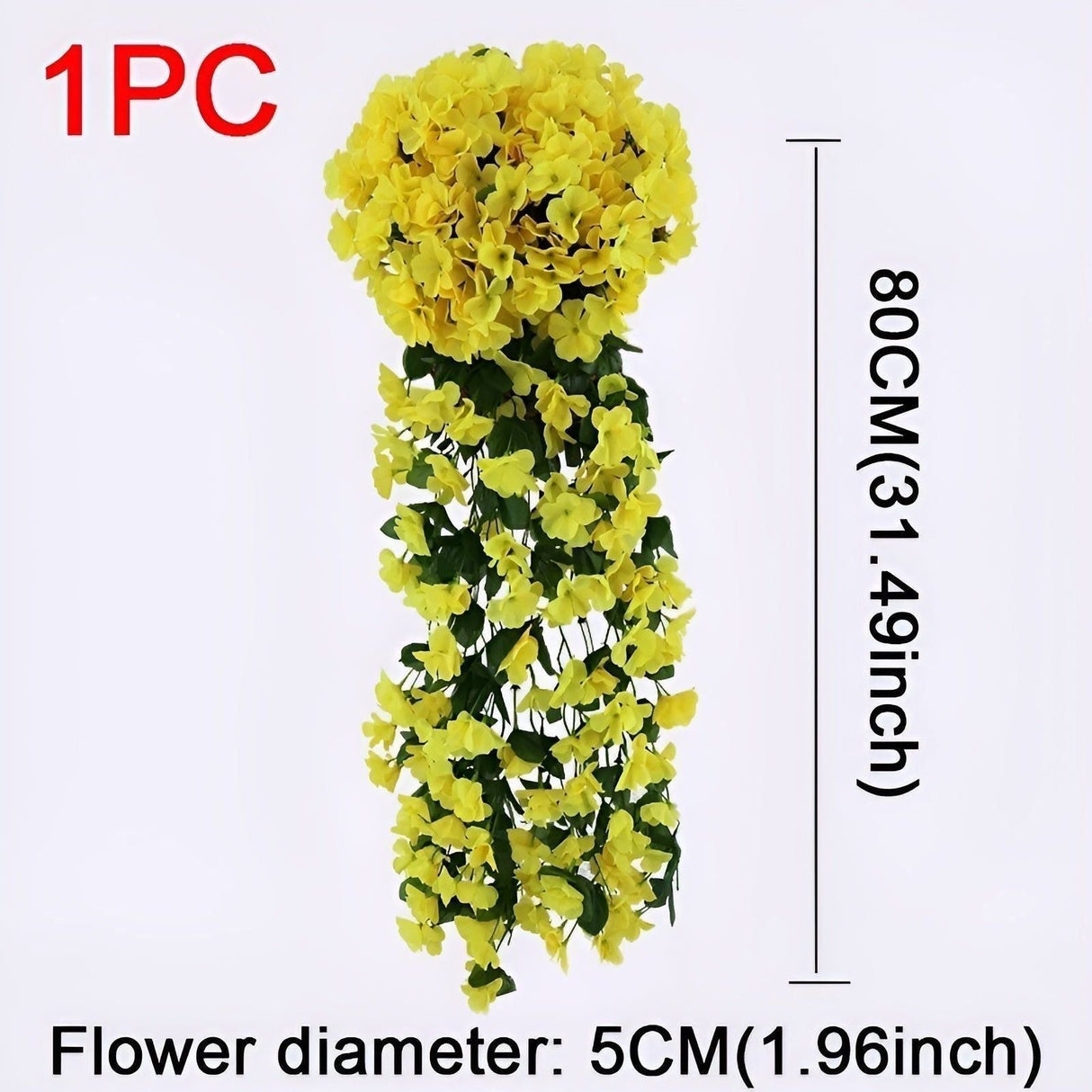 GardenBlossom Decor - Konstgjord blomma hängande korg för dekoration Carvallo