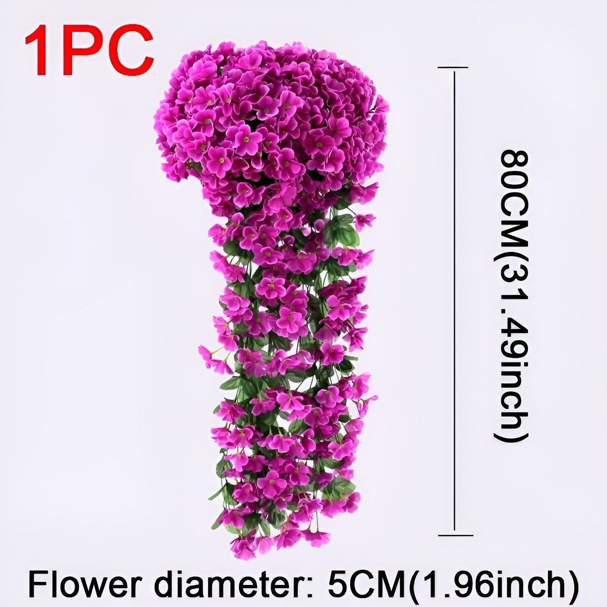 GardenBlossom Decor - Konstgjord blomma hängande korg för dekoration Carvallo