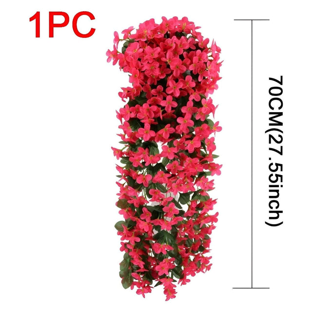 GardenBlossom Decor - Konstgjord blomma hängande korg för dekoration Carvallo