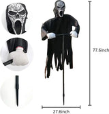 Ghostface Skörde Skare Halloween Trädgårdsdekoration Carvallo