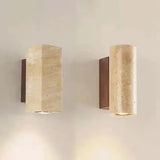 StoneGlow - Modern Vägglampa med Naturstensutseende för Vardagsrum och Sovrum Carvallo