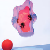 Geometrisk akryl spegel – Stilren, ramfri väggspegel med självhäftande baksidan Carvallo