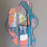 Geometrisk akryl spegel – Stilren, ramfri väggspegel med självhäftande baksidan Carvallo