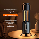 Carvallo Elektrisk mygglampa | USB uppladdningsbar | Tyst & kemikaliefri | Insektsdödare för inomhus & utomhus Carvallo