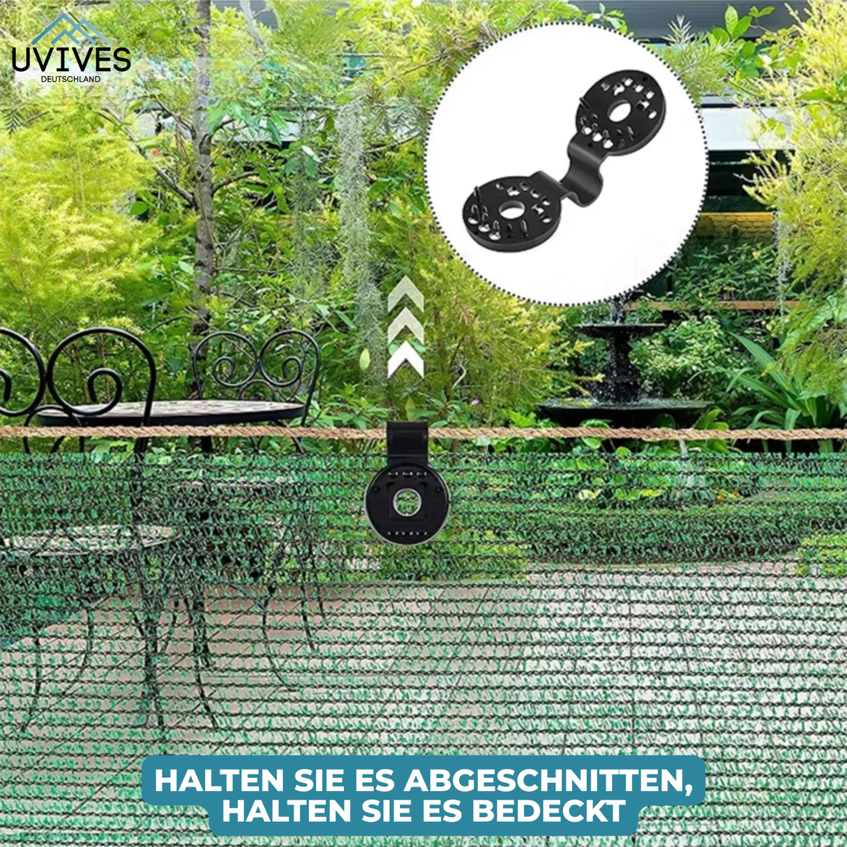 Carvallo | ShadeClips – Den enkla lösningen för säker fäste av skuggnät Carvallo