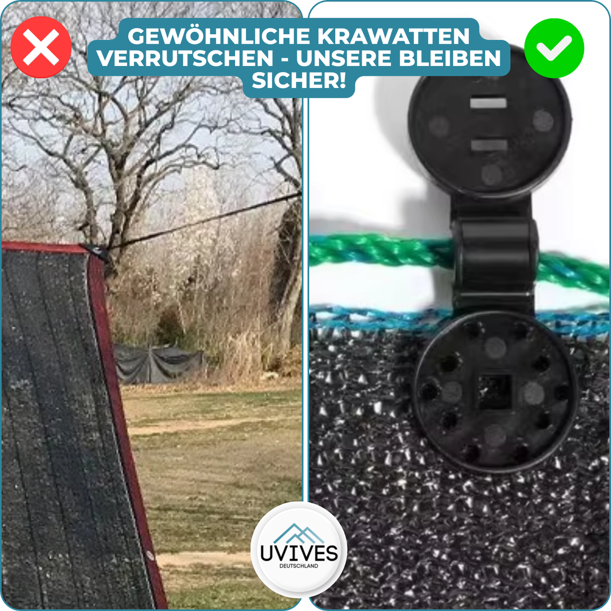 Carvallo | ShadeClips – Den enkla lösningen för säker fäste av skuggnät Carvallo