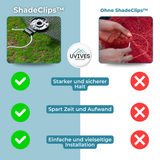 Carvallo | ShadeClips – Den enkla lösningen för säker fäste av skuggnät Carvallo