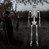 3,6 meter stort jätteskelett för Halloween - Positionerbar trädgårdsdekoration för läskigt skoj MILA Sverige