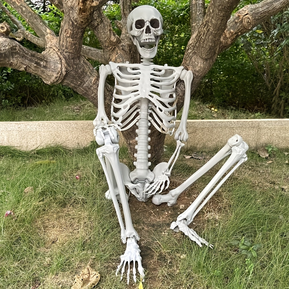 3,6 meter stort jätteskelett för Halloween - Positionerbar trädgårdsdekoration för läskigt skoj MILA Sverige