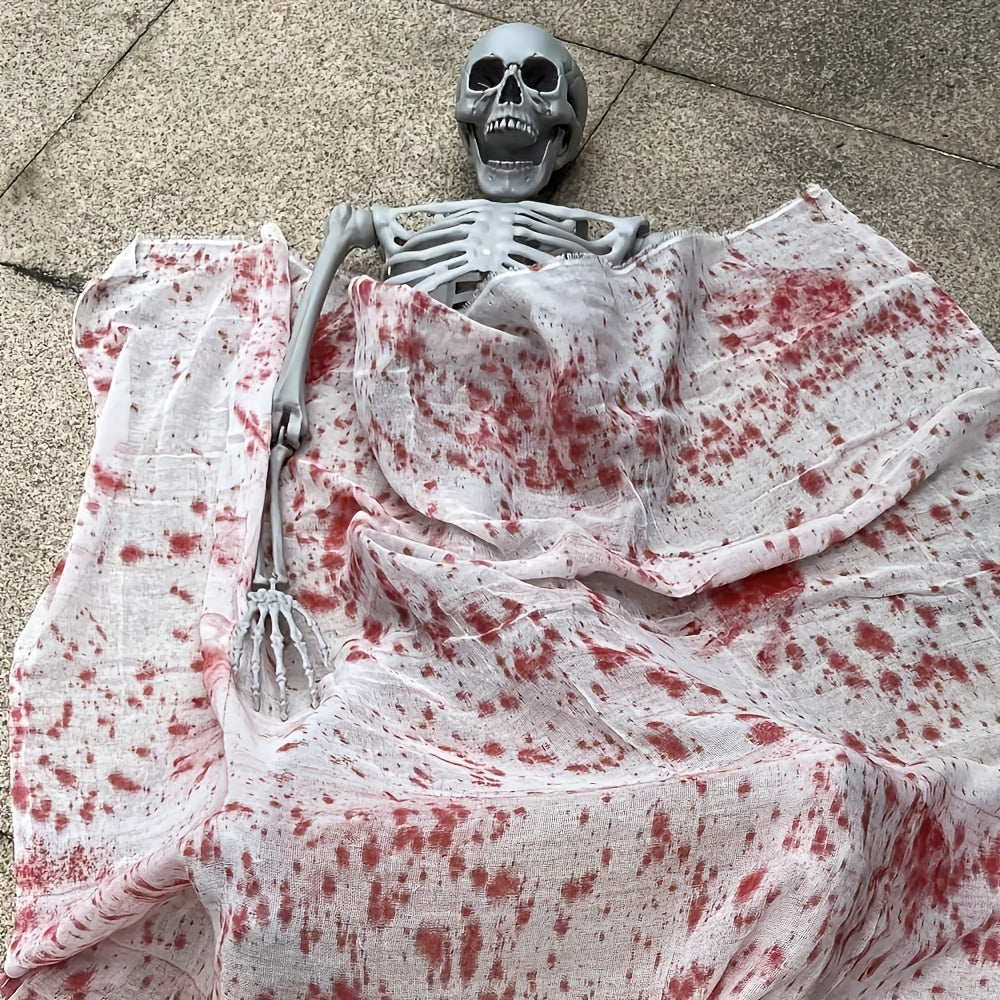 3,6 meter stort jätteskelett för Halloween - Positionerbar trädgårdsdekoration för läskigt skoj MILA Sverige
