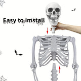 3,6 meter stort jätteskelett för Halloween - Positionerbar trädgårdsdekoration för läskigt skoj MILA Sverige