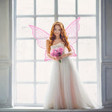 Förtrollad älvkostym för flickor - komplett klädset med vingar, trollstav och magiska tillbehör MILA Sverige