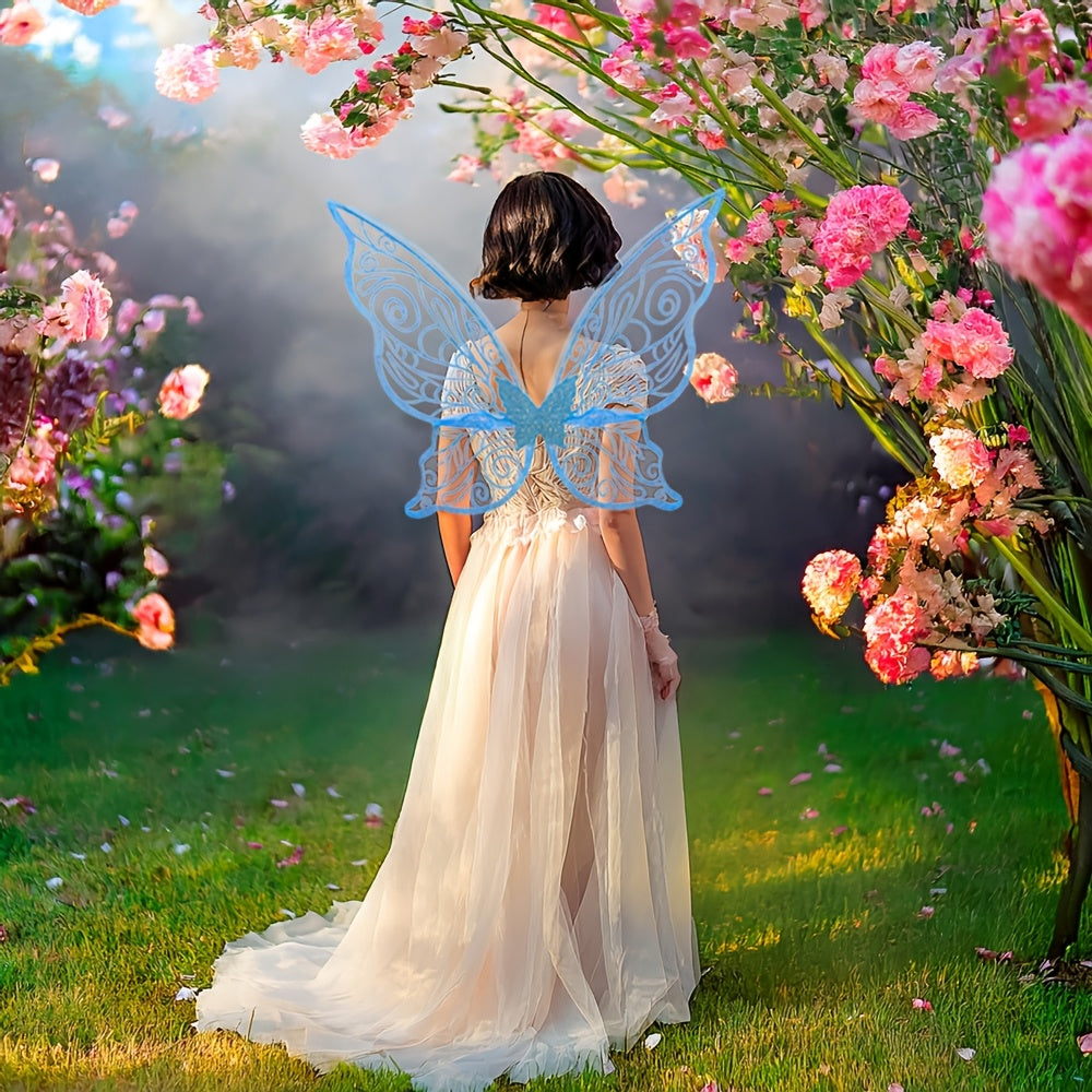 Förtrollad älvkostym för flickor - komplett klädset med vingar, trollstav och magiska tillbehör MILA Sverige