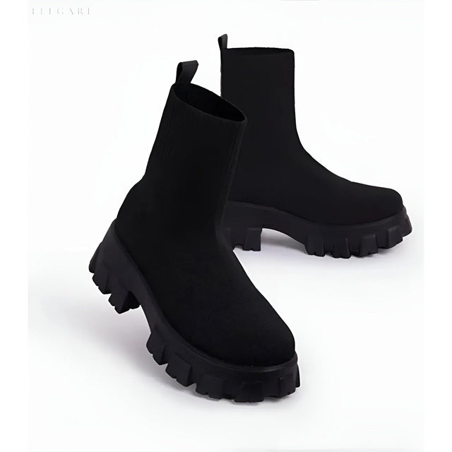 GlamFit Boots - Moderiktiga stövletter med stretchigt tyg Carvallo