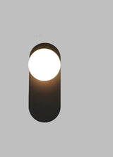 GlowSphere - Modern LED Vägglampa med Glaskula för Vardagsrum och Hall Carvallo