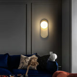 GlowSphere - Modern LED Vägglampa med Glaskula för Vardagsrum och Hall Carvallo