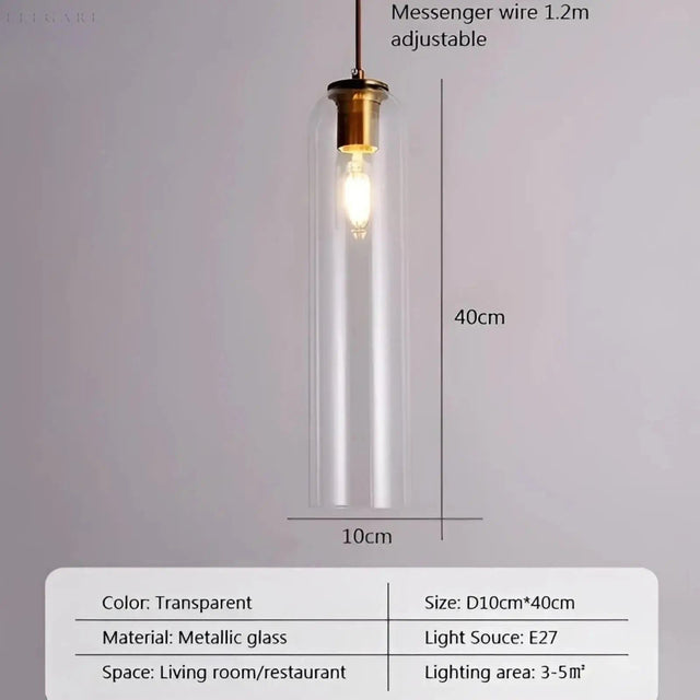 GlassBliss Lampa - Nordic Iron Glass LED Vägglampa Carvallo