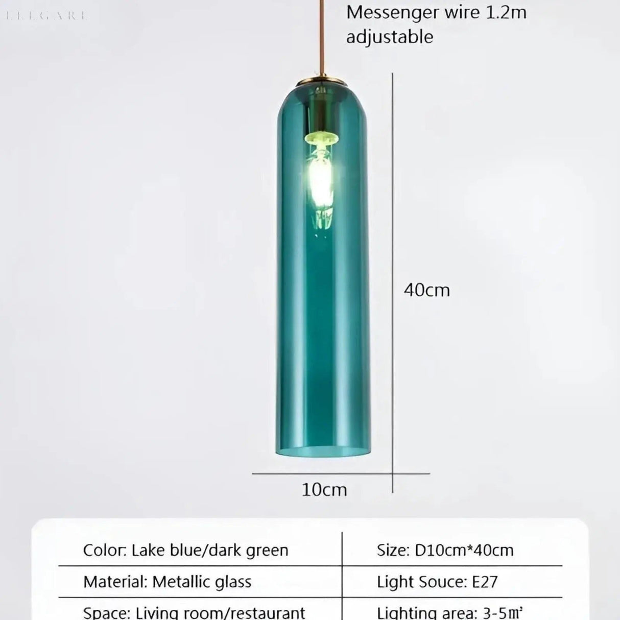 GlassBliss Lampa - Nordic Iron Glass LED Vägglampa Carvallo