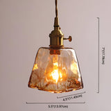 GlassElegance Light - Vintage Crystal Prism Glass Pendant Ceiling Light Carvallo