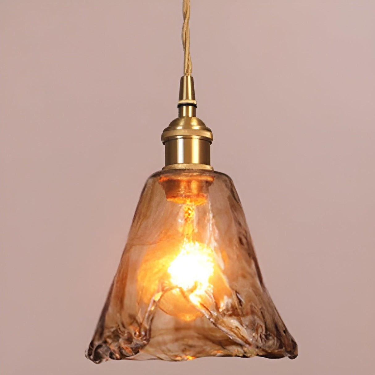 GlassElegance Light - Vintage Crystal Prism Glass Pendant Ceiling Light Carvallo